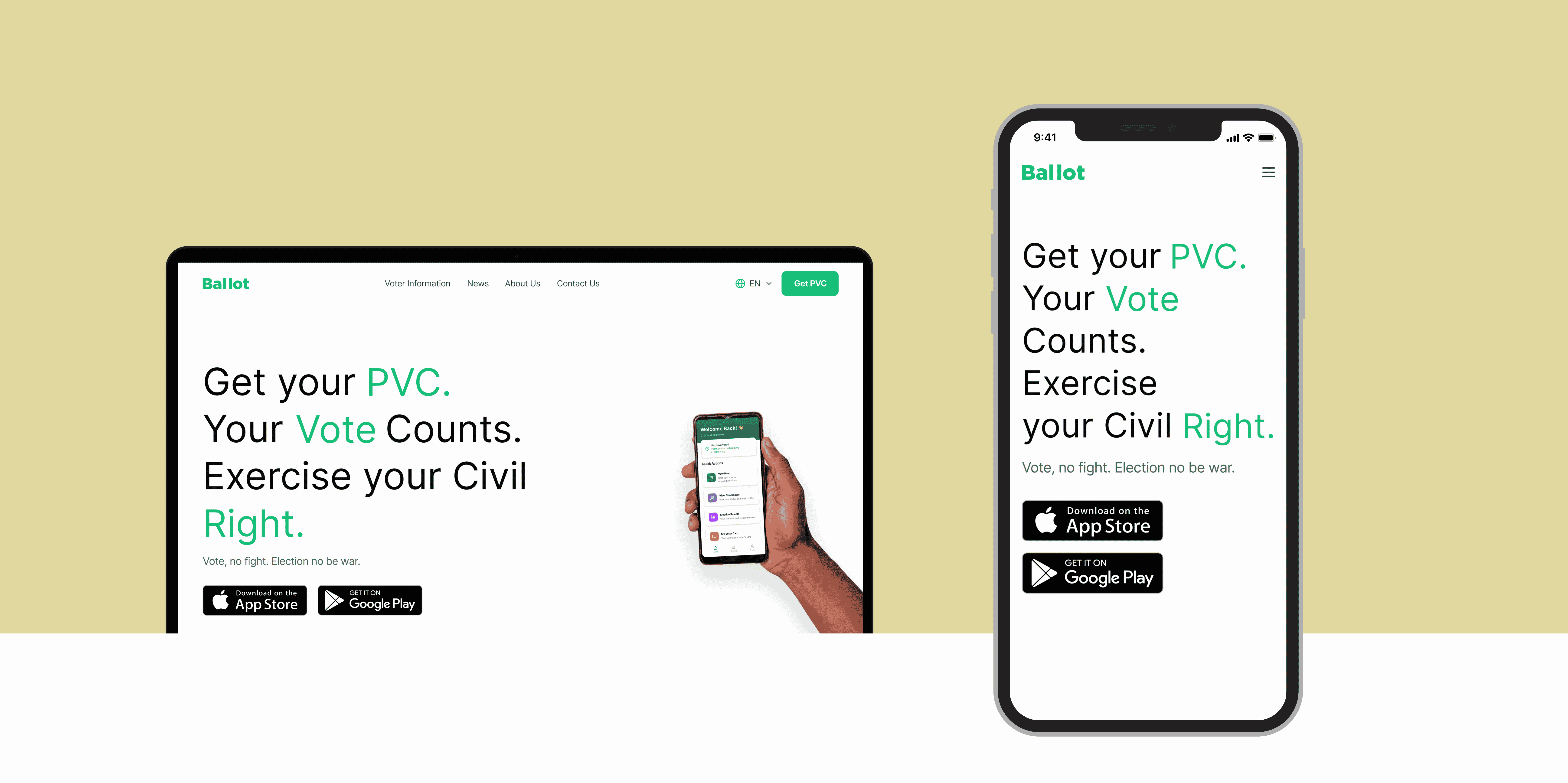 Ballot e-voting platform hero image