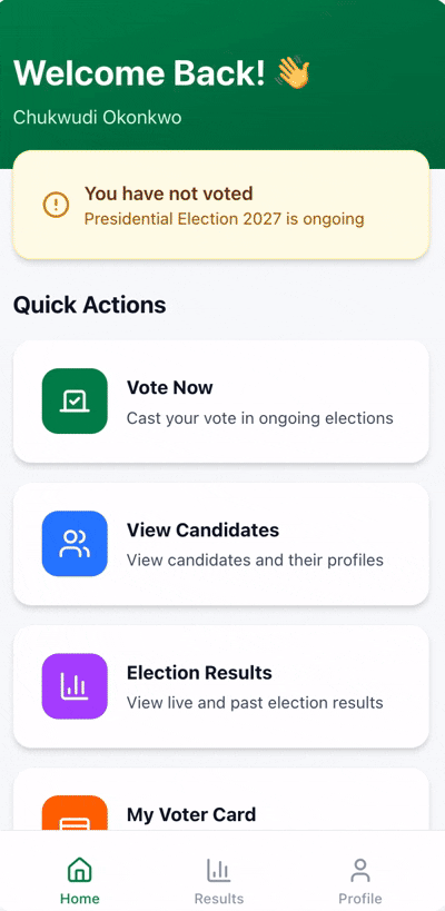 Casting a vote with Ballot