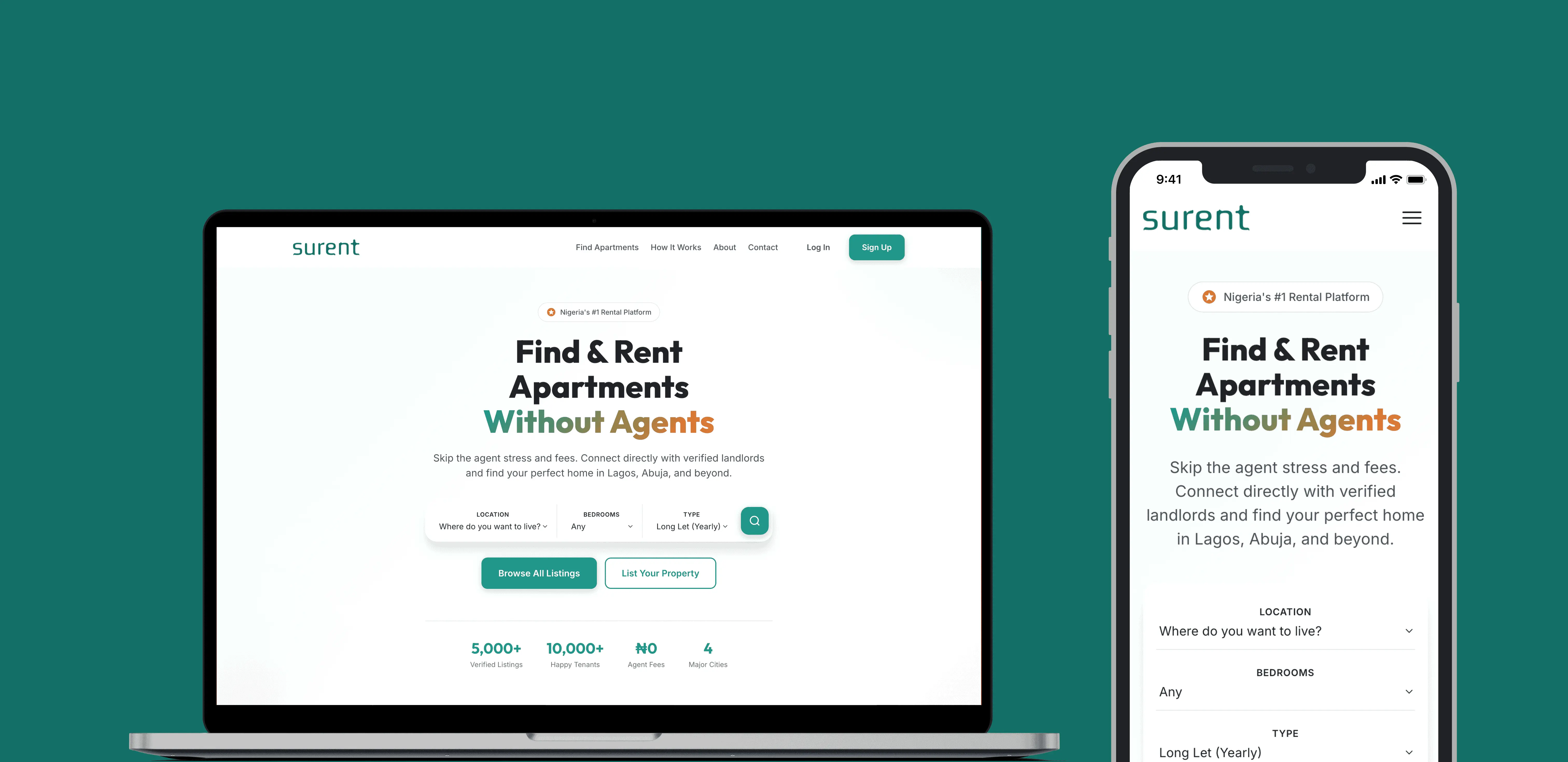 Surent - Find and Rent Apartments Without Agents
